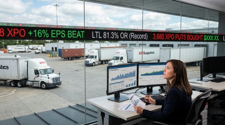 XPO Just Beat Q2. Someone Bought 3,680 Puts Anyway.