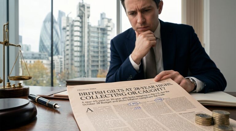 British Gilts at 28-Year Highs. Collecting or Caught?
