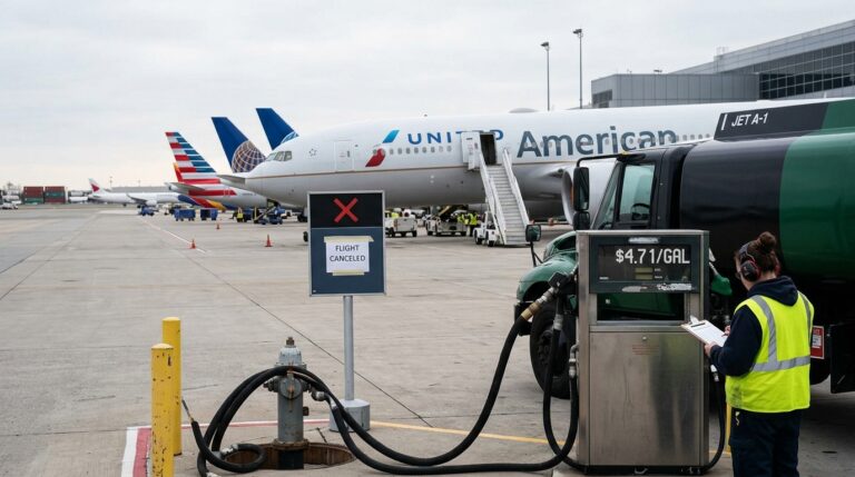 Three Major Airlines Cut Flights to Offset Fuel Shock