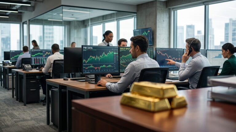 Gold Drops to $4,290 on Strong PMI. Goldman Still Sees $4,900.