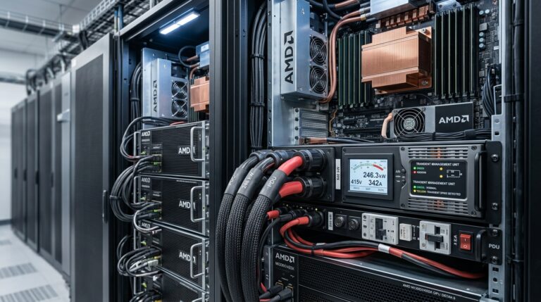 AMD&rsquo;s Helios Rack Draws 246 kW. Power Spikes Are the Risk.