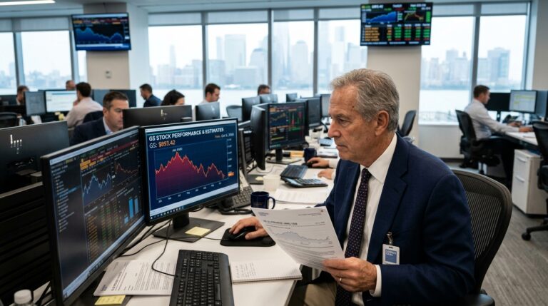 Goldman Sachs Reports in 7 Days. The Stock Is 23% Off Its High.